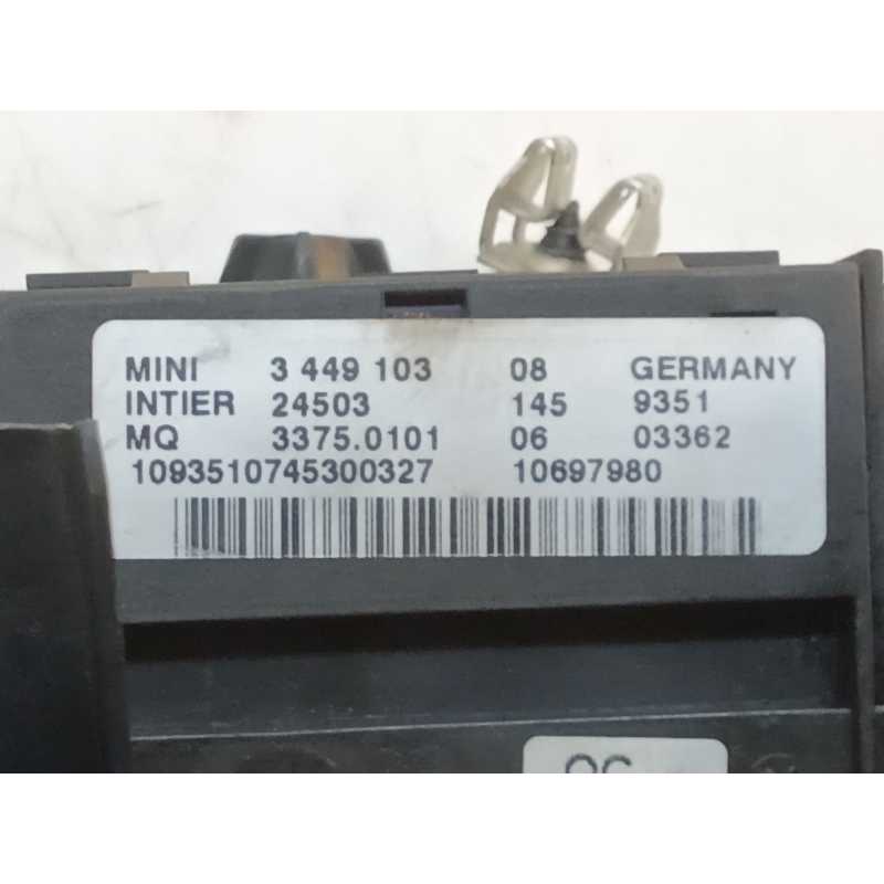 Recambio de antirrobo / llave contacto para bmw mini (r56) one referencia OEM IAM 344910308 3375010106 - Blanco 2