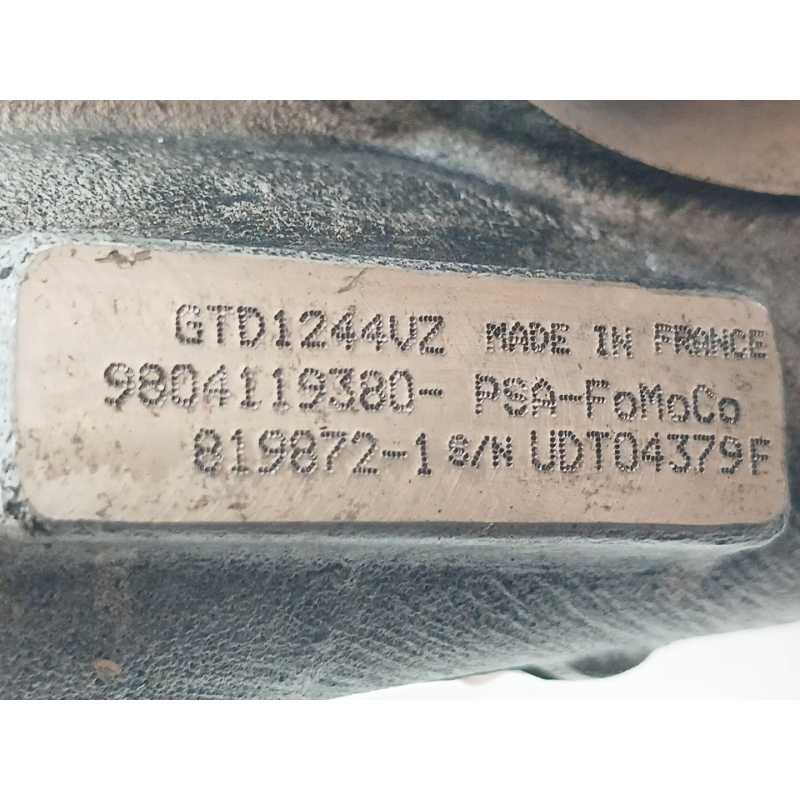 Recambio de turbocompresor para peugeot 3008 allure referencia OEM IAM 9804119380 2