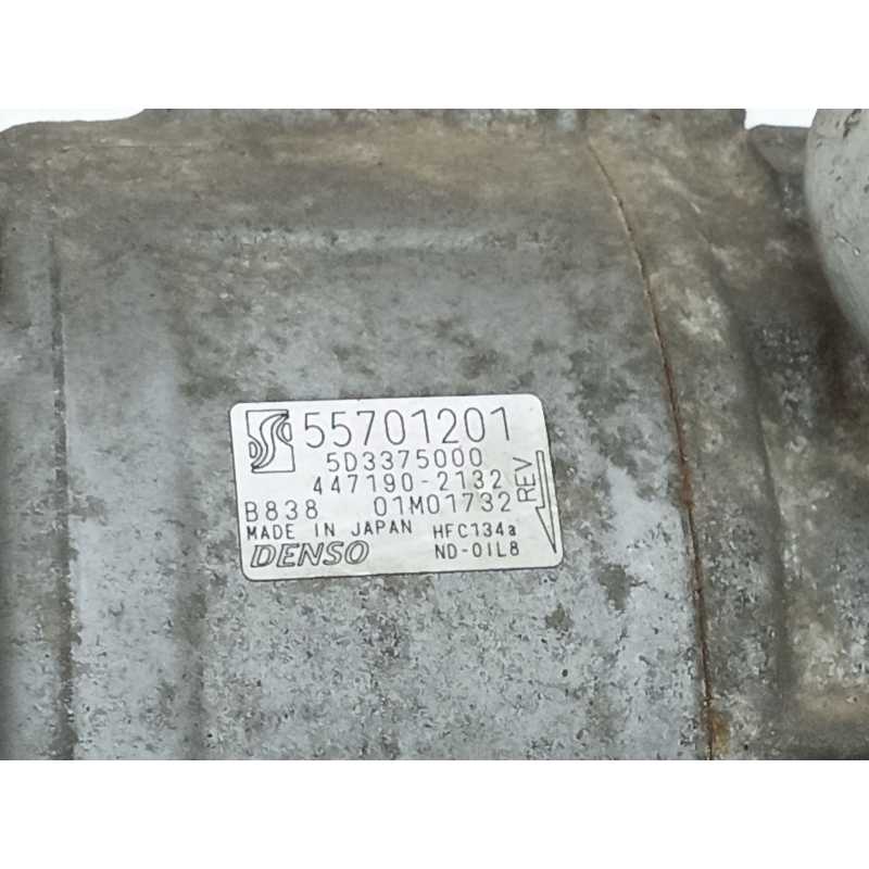 Recambio de compresor aire acondicionado para fiat bravo ii (198_) 1.6 d multijet (198axh1b) referencia OEM IAM 55701201 B838 - Negro 2