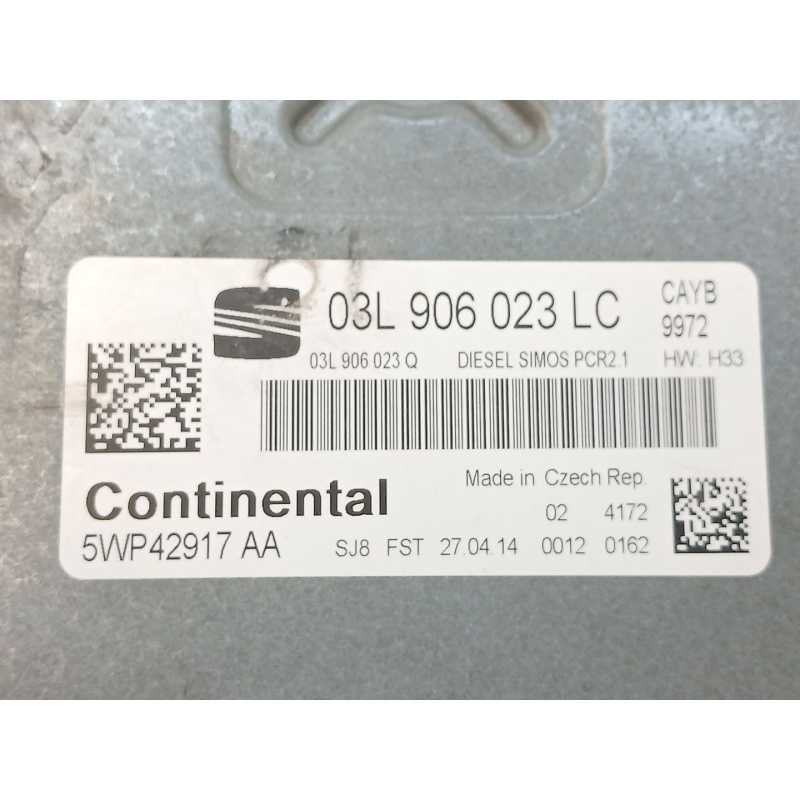 Recambio de centralita motor uce para seat ibiza iv (6j5, 6p1) 1.6 tdi referencia OEM IAM 03L906023LC 5WP42917AA - Blanco 2