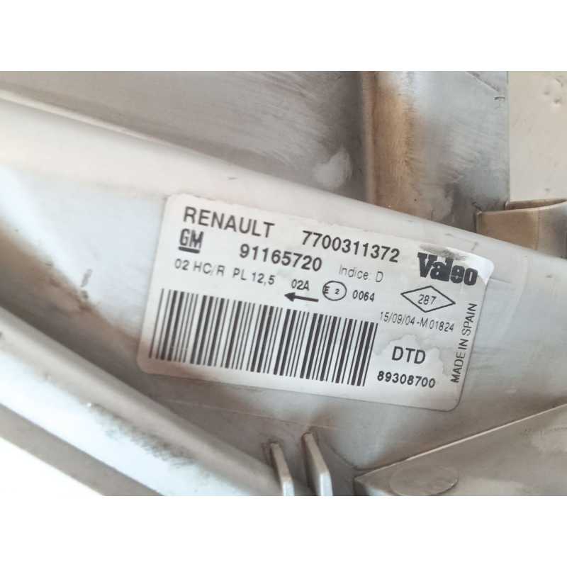 Recambio de faro derecho para renault trafic ii furgoneta (fl) 1.9 dci 100 (fl0c) referencia OEM IAM 7700311372 - Blanco 2