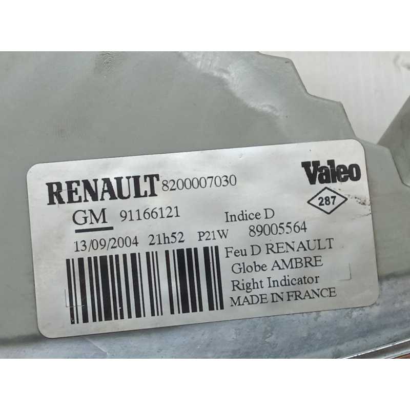 Recambio de piloto delantero derecho para renault trafic ii furgoneta (fl) 1.9 dci 100 (fl0c) referencia OEM IAM 8200007030 - Blanco 2