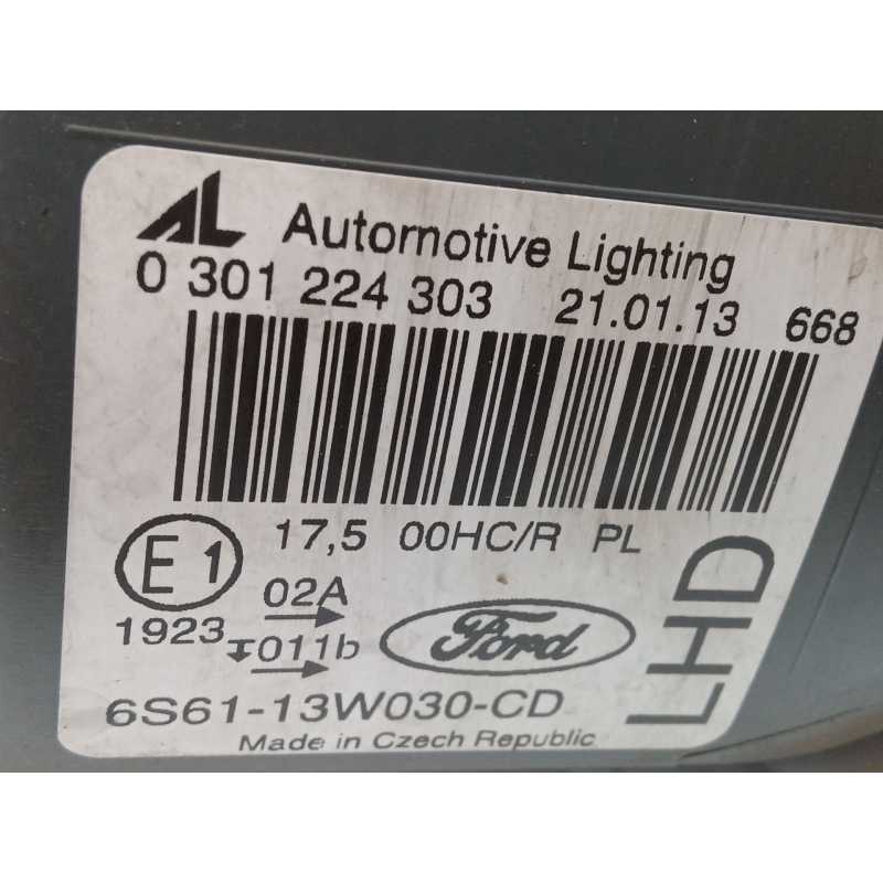 Recambio de faro izquierdo para ford fiesta v (jh_, jd_) 1.4 16v referencia OEM IAM 6S6113W030CD - Gris 2