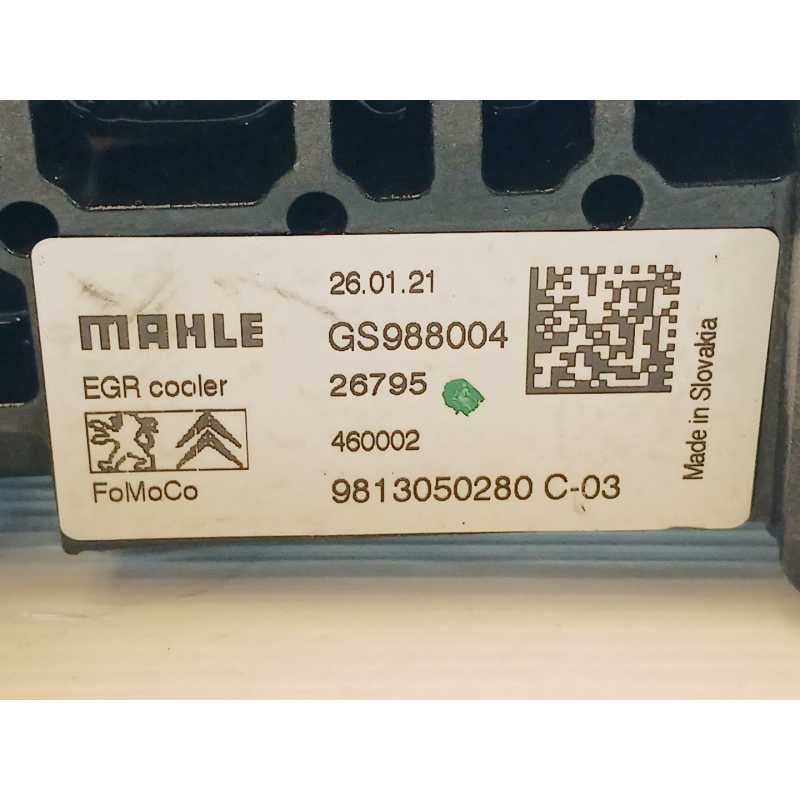 Recambio de enfriador egr para citroën c4 iii (ba_, bb_, bc_) 1.5 bluehdi 130 (bbyhzb) referencia OEM IAM 9813050280 - Rojo 2