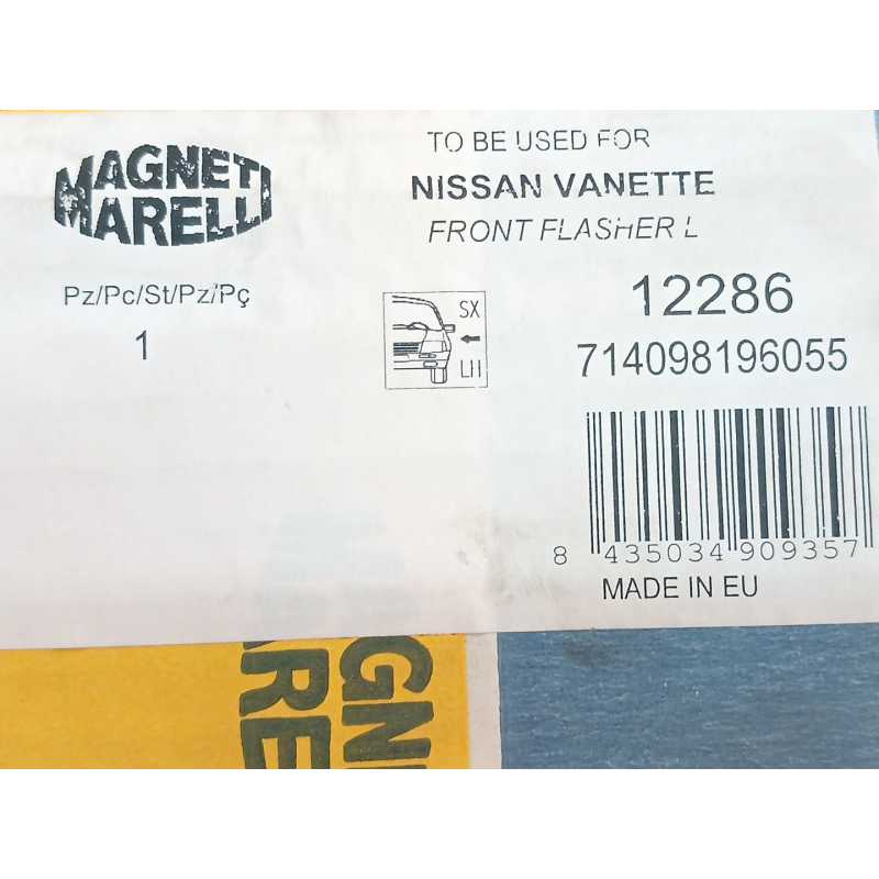 Recambio de piloto delantero izquierdo para nissan vanette (c 220) referencia OEM IAM 12286 19227 3