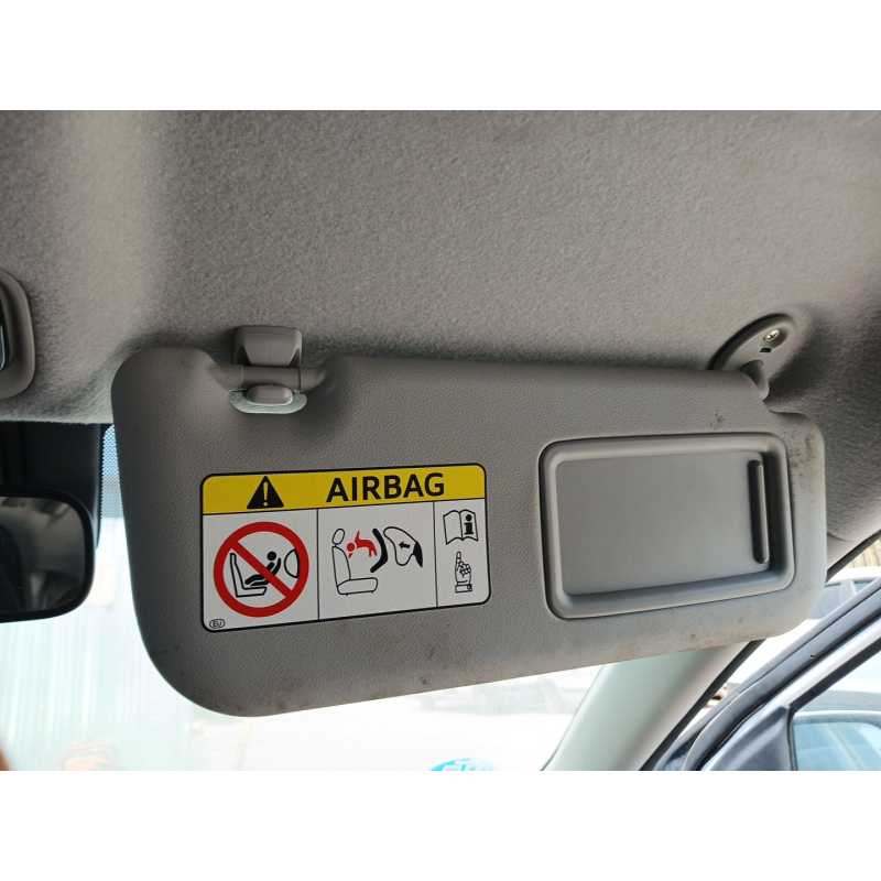 Recambio de parasol derecho para toyota yaris (_p21_, _pa1_, _ph1_) 1.5 hybrid (mxph11) referencia OEM IAM - Blanco 3