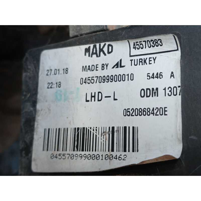 Recambio de faro izquierdo para fiat fiorino furgoneta/monovolumen (225_) 1.3 d multijet (225cxg1a, 225axl1a, 225axg11, 225bxl1a - Blanco 4