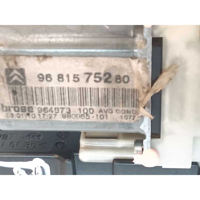 Recambio de elevalunas delantero izquierdo para citroën c4 i (lc_) 1.6 hdi referencia OEM IAM 9681575280 - Granate 2