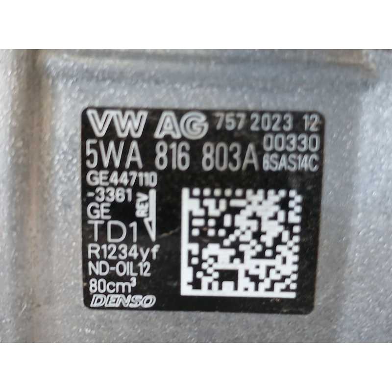 Recambio de compresor aire acondicionado para seat leon (kl1, klg) 1.5 etsi referencia OEM IAM 5WA816803A - Blanco 2