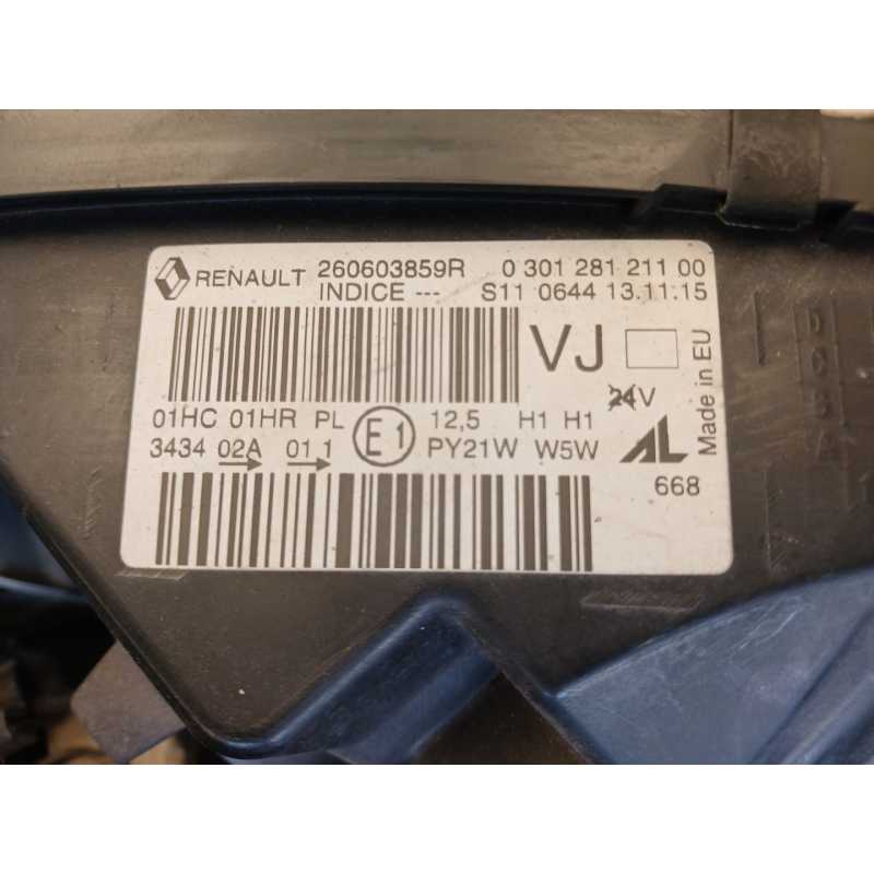 Recambio de faro izquierdo para renault captur i (j5_, h5_) 1.2 tce 120 referencia OEM IAM 260603859R - Blanco 3
