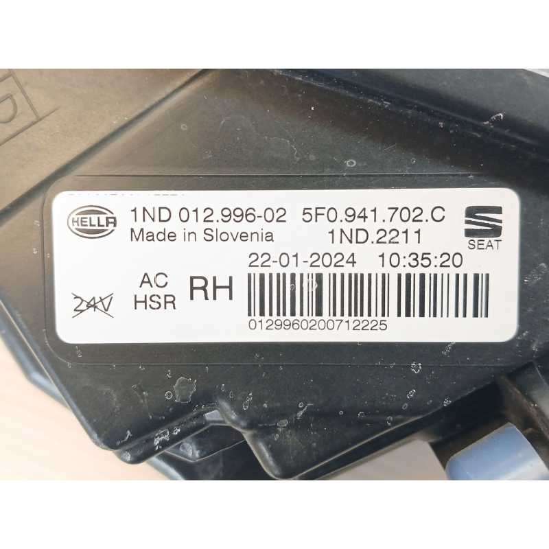 Recambio de faro antiniebla derecho para seat leon (kl1, klg) 1.5 etsi referencia OEM IAM 5F0941702C - Blanco 2