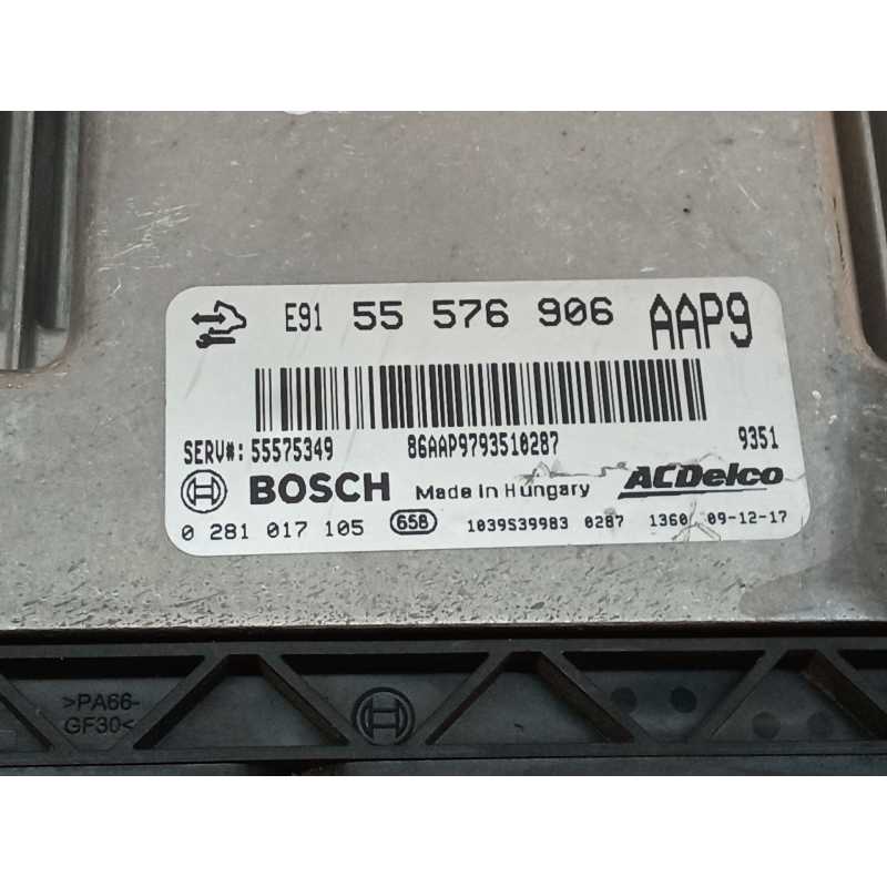 Recambio de centralita motor uce para opel insignia a (g09) 2.0 cdti (68) referencia OEM IAM 55576906 0281017105 BOSCH 3