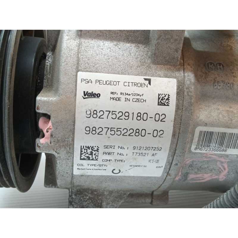 Recambio de compresor aire acondicionado para peugeot 308 style referencia OEM IAM 9827529180 9827552280 2
