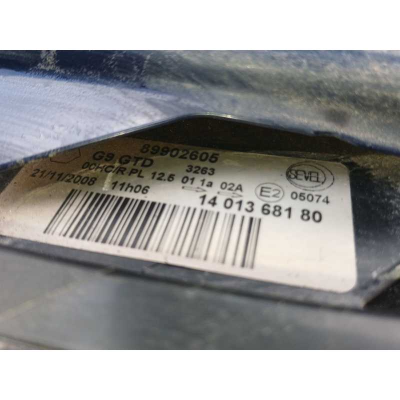 Recambio de faro izquierdo para citroën jumpy ii (vf7) 2.0 hdi 120 referencia OEM IAM 89902605 1401368180 VALEO - Azul oscuro 4