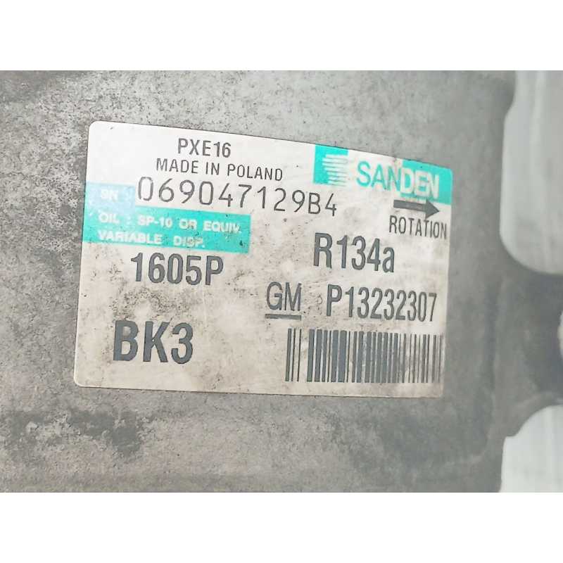 Recambio de compresor aire acondicionado para opel insignia a (g09) 2.0 cdti (68) referencia OEM IAM P13232307 1605P 069047129B4 2