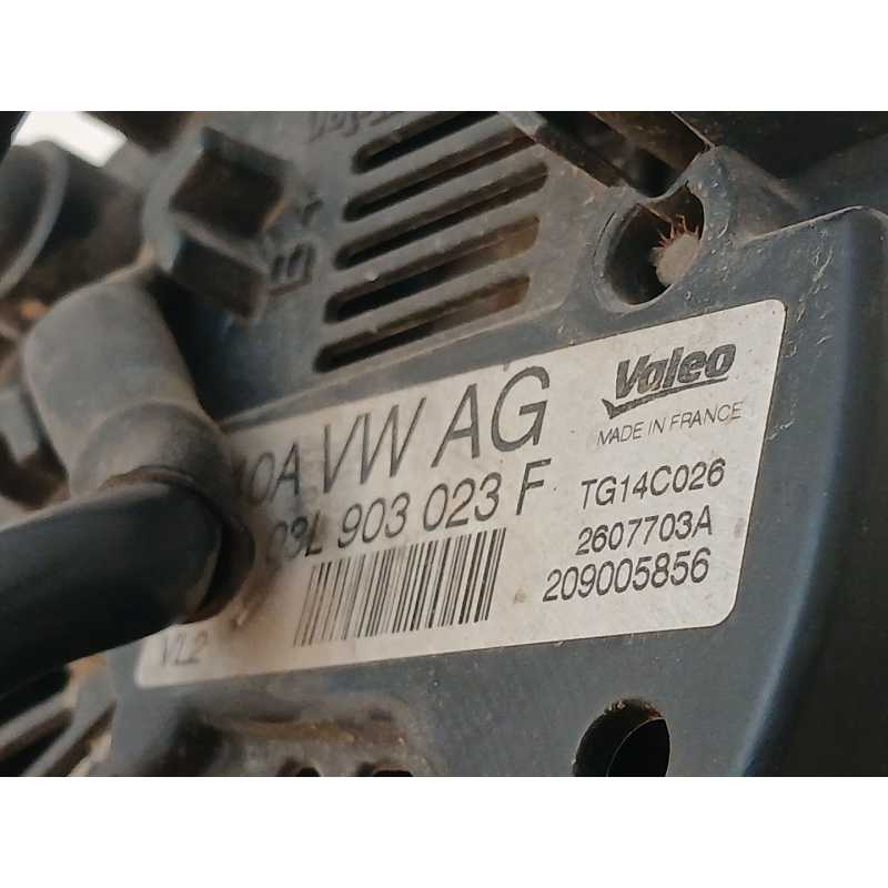 Recambio de alternador para volkswagen tiguan (5n1) advance referencia OEM IAM 03L903023F 2607703A - Blanco 2