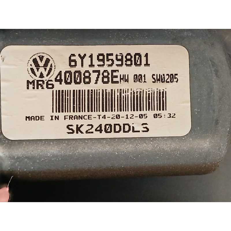 Recambio de elevalunas delantero izquierdo para skoda fabia i (6y2) 1.2 referencia OEM IAM 6Y1959801 400878E 6Y0837766C - Negro 2