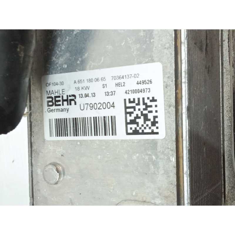 Recambio de enfriador aceite motor para mercedes-benz vito / mixto furgoneta (w639) 110 cdi (639.601, 639.603, 639.605) referenc - Gris 2