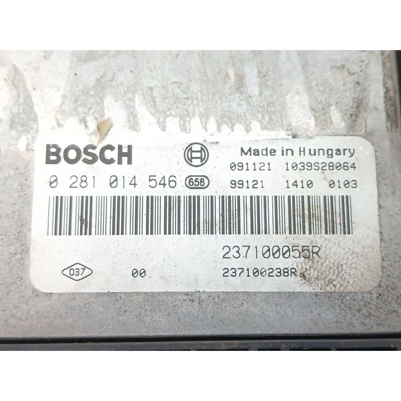 Recambio de centralita motor uce para renault grand scénic iii (jz0/1_) 1.9 dci referencia OEM IAM 0281014546 237100055R BOSCH - Blanco 2