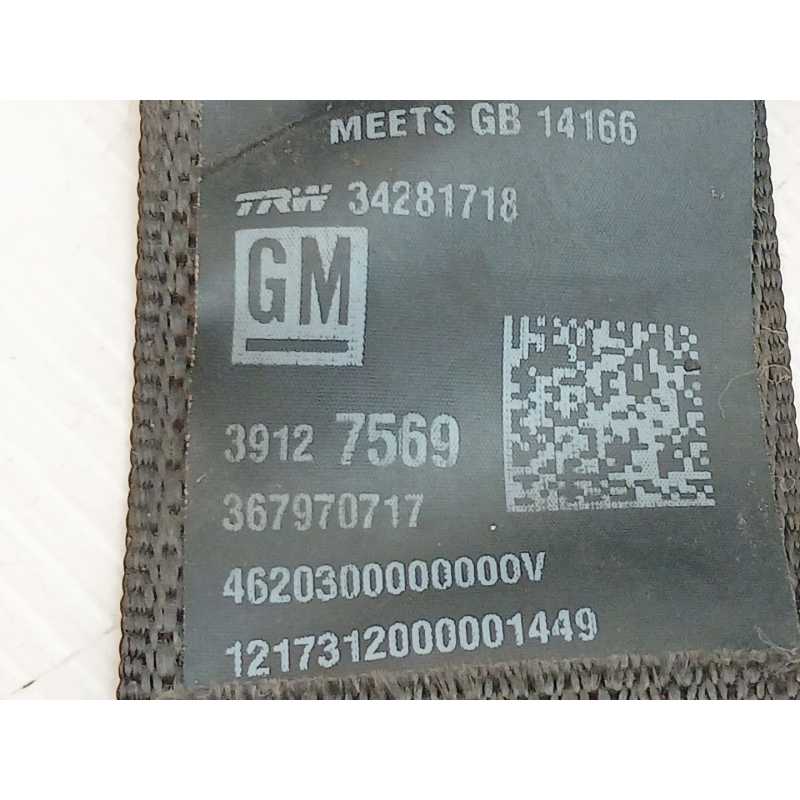Recambio de cinturon seguridad trasero derecho para opel astra k (b16) 1.0 turbo (68) referencia OEM IAM 34281718 34230836A - Marrón 2