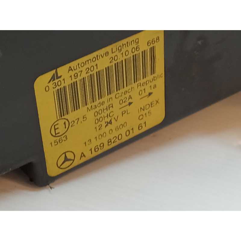 Recambio de faro izquierdo para mercedes-benz clase a (w169) a 180 cdi (169.007, 169.307) referencia OEM IAM A1698200161 - Negro 3