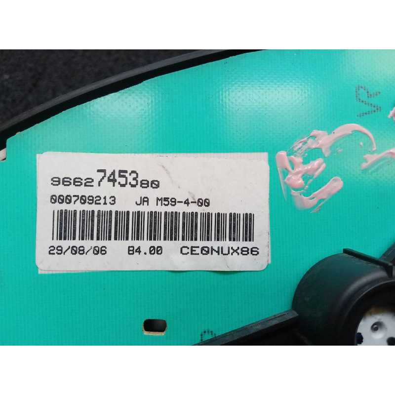 Recambio de cuadro instrumentos para citroën berlingo 2.0 hdi sx familiar referencia OEM IAM 9662745380 - Blanco 2