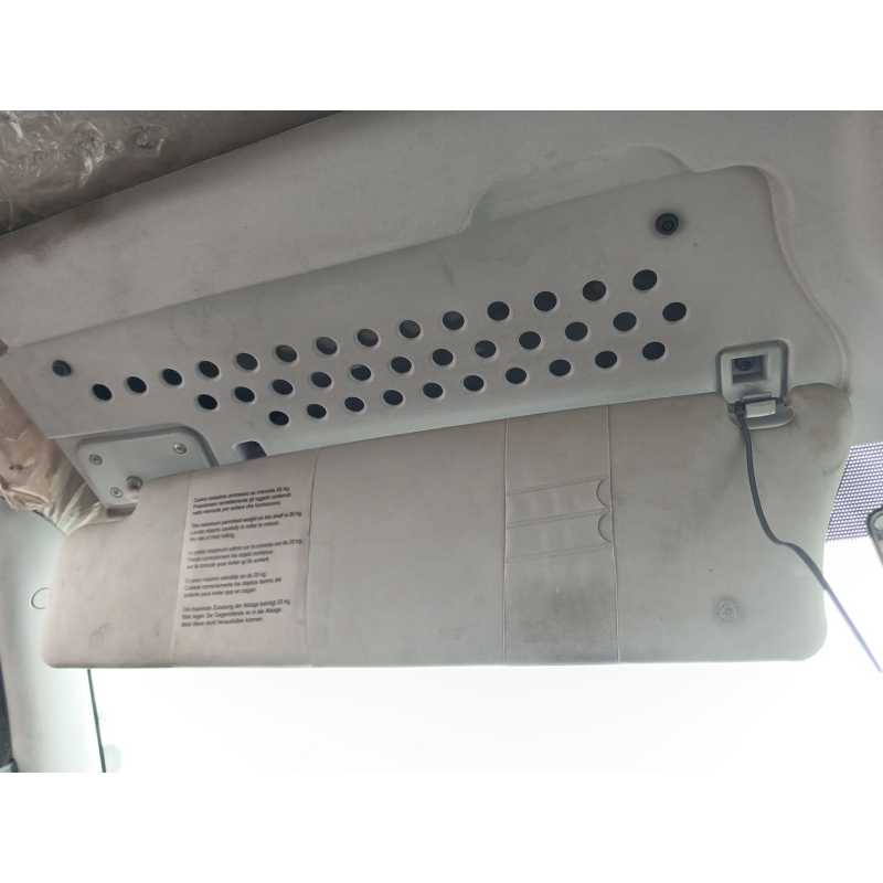Recambio de parasol izquierdo para iveco daily v caja/chasis 35c15, 35s15, 40c15, 45c15, 50c15, 60c15, 65c15, 70c15 referencia O - Blanco 2