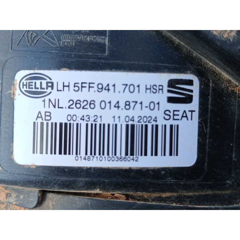 Recambio de faro antiniebla izquierdo para cupra formentor (km7) basis referencia OEM IAM 1NL262601487101  
