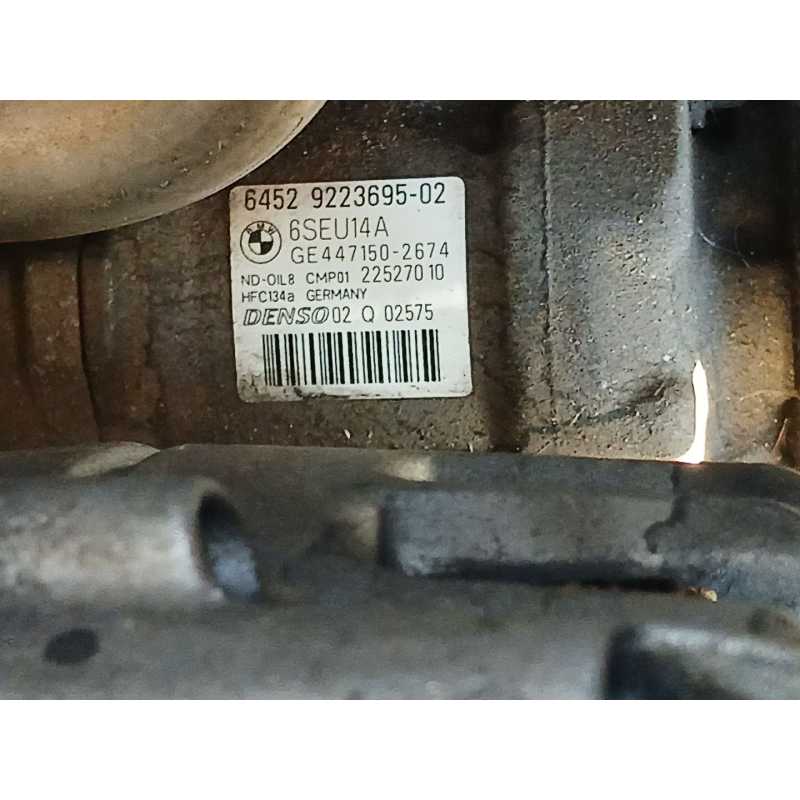 Recambio de compresor aire acondicionado para bmw 1 (f20) 114 d referencia OEM IAM 6452922369502 4471502674 DENSO