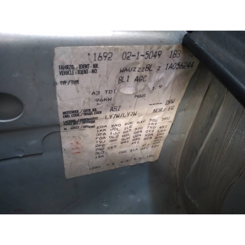 audi a3 (8l) del año 2001