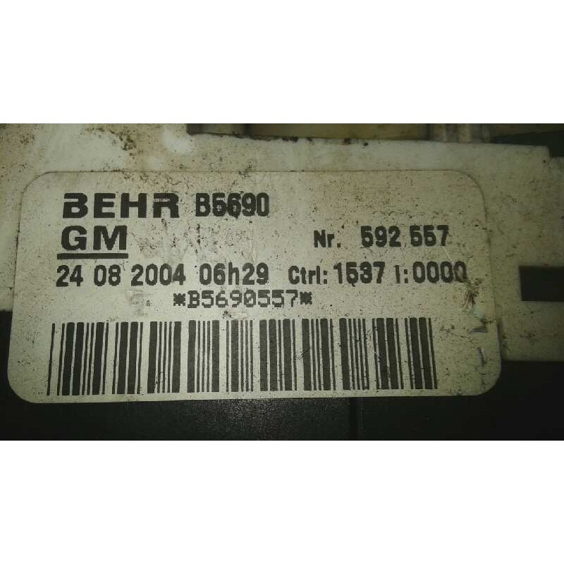 Recambio de mando calefaccion / aire acondicionado para opel zafira a 2.0 dti referencia OEM IAM 592557  BEHR - Gris 2