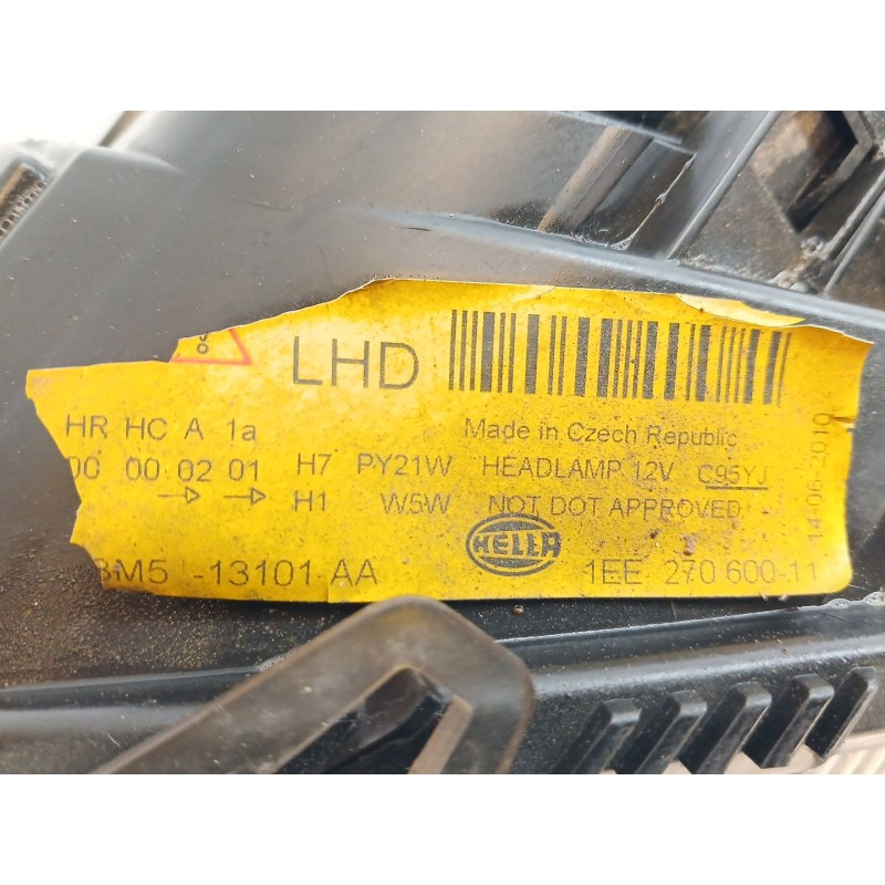 Recambio de faro izquierdo para ford focus c-max (dm2) 2.0 tdci referencia OEM IAM 3M513101AA - Negro 3
