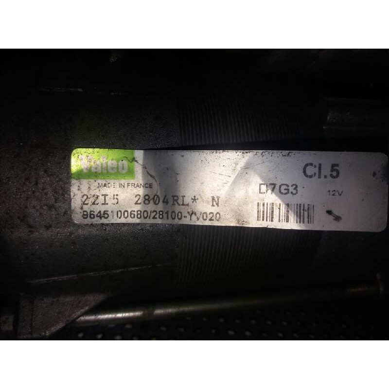 Recambio de motor arranque para citroën c4 coupe 1.6 16v hdi fap referencia OEM IAM 964500680 D7G3 - Blanco 2