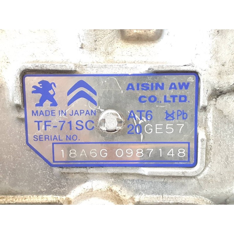 Recambio de caja cambios para peugeot 3008 allure referencia OEM IAM 20GE57 AT6 4