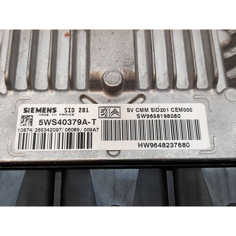 Recambio de centralita motor uce para peugeot 407 feline referencia OEM IAM 5WS40379AT 9658198080 9648237680 3