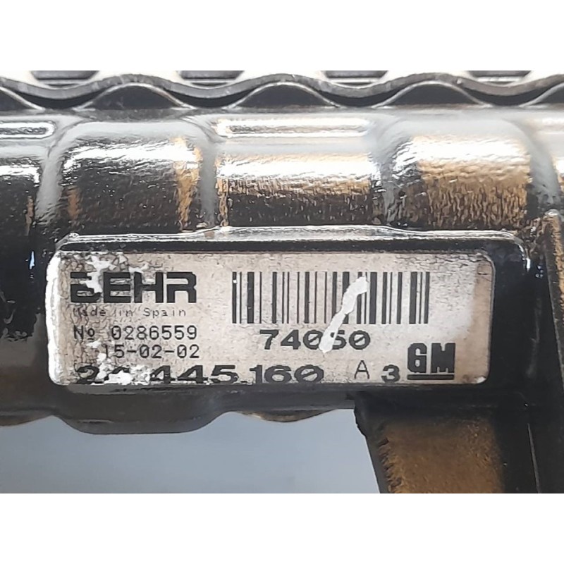 Recambio de radiador agua para opel corsa c club referencia OEM IAM 24445160 - Gris 2