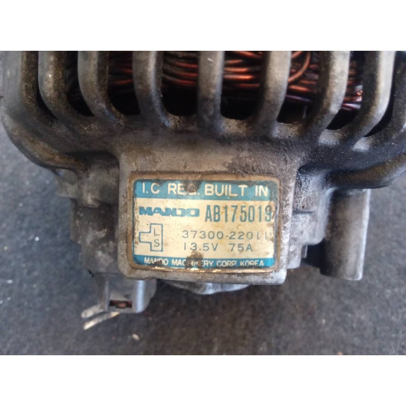 Recambio de alternador para hyundai s-coupe (sl) 1.5 cat referencia OEM IAM AB175019 3730022011 2