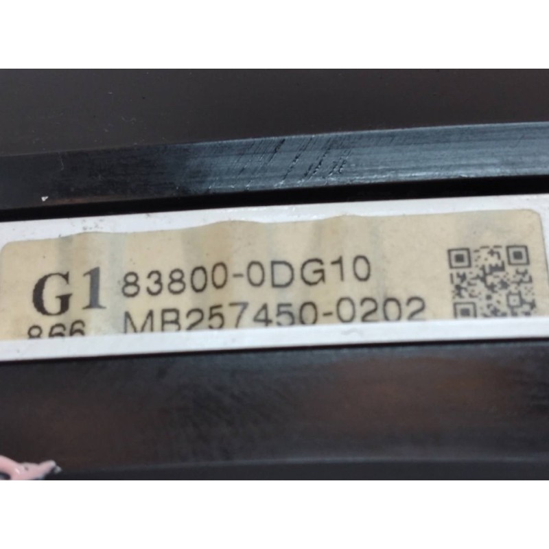 Recambio de cuadro instrumentos para toyota yaris ts referencia OEM IAM 838000DG10 - Negro 2
