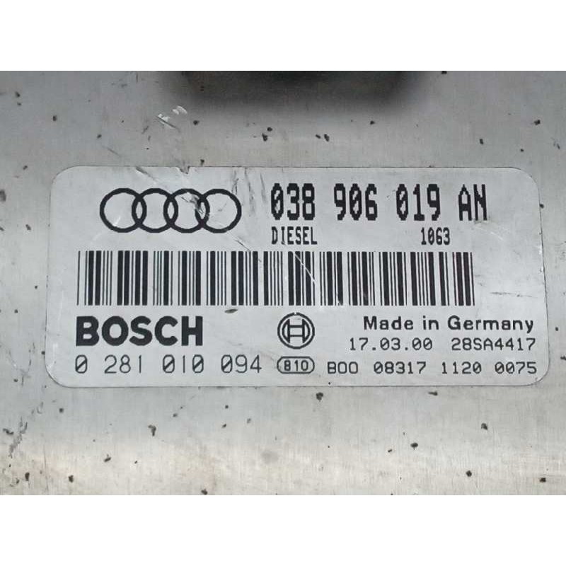 Recambio de centralita motor uce para audi a4 berlina (b5) 1.9 tdi referencia OEM IAM 0281010094 038906019AN - Blanco 2