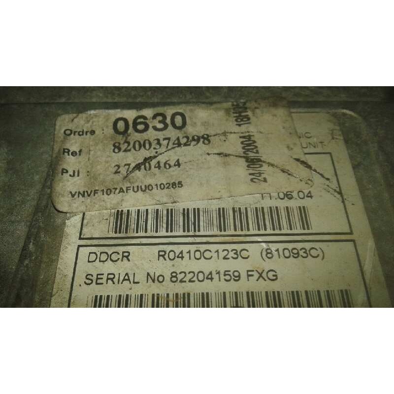 Recambio de centralita motor uce para nissan kubistar (x76) 1.5 dci turbodiesel cat referencia OEM IAM 8200374298 - Blanco 2