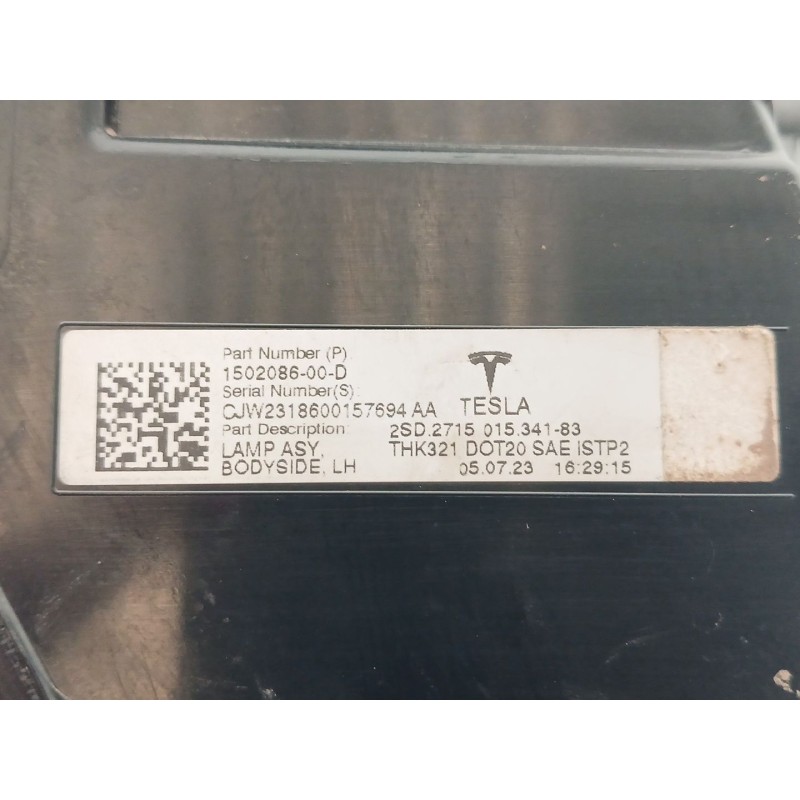 Recambio de piloto trasero izquierdo para tesla model y gran autonomia dual awd referencia OEM IAM 150208600D - Blanco 2