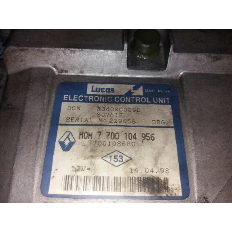 Recambio de centralita motor uce para renault clio ii fase i (b/cbo) 1.9 diesel referencia OEM IAM R0408009D LUCAS RENAULT / 770 2