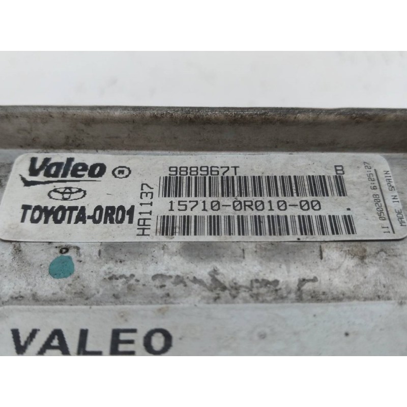 Recambio de enfriador aceite motor para toyota corolla verso (r1) 2.2 d-4d sol referencia OEM IAM 157100R010 988967T - Blanco 2