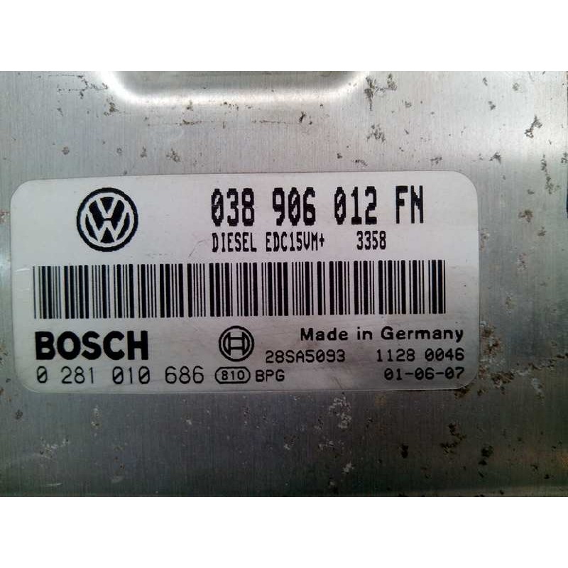 Recambio de centralita motor uce para seat leon (1m1) 1.9 tdi referencia OEM IAM 038906012FN 0281010686 - Azul 2