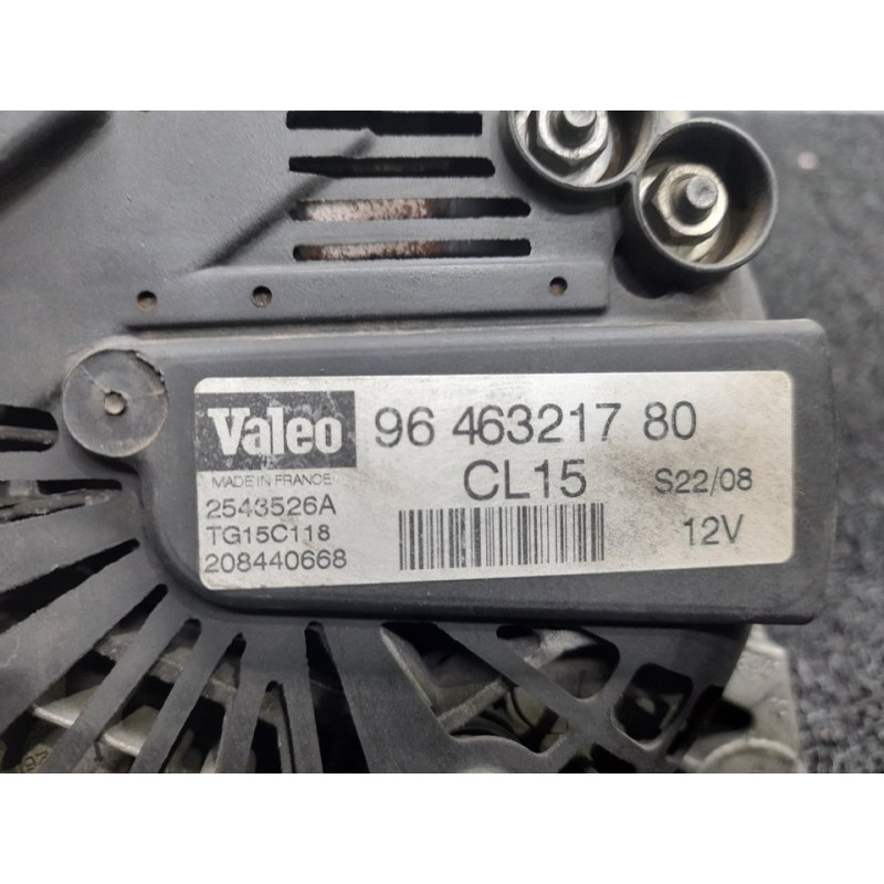 Recambio de alternador para peugeot 308 sw sport referencia OEM IAM 9646321780 2543526A TG15C118 - Negro 6