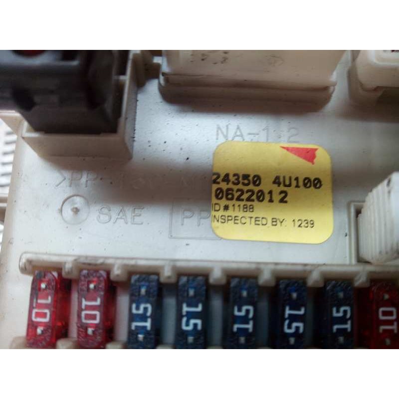 Recambio de caja reles / fusibles para nissan almera tino (v10m) 2.2 16v turbodiesel cat referencia OEM IAM 243504U100 - Gris 2