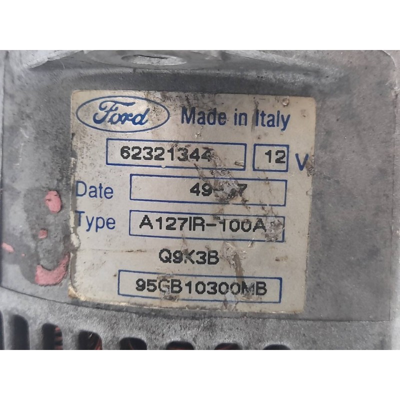 Recambio de alternador para ford scorpio berl./turnier 2.9 v6 24v cat referencia OEM IAM 95GB10300MB 62321344 - Negro 5