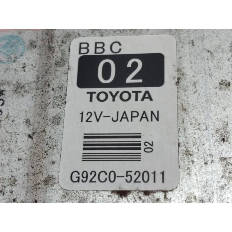 Recambio de centralita check control para toyota yaris ts referencia OEM IAM G92C052011 - Negro 2