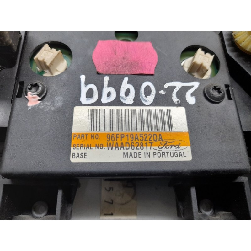 Recambio de mando calefaccion / aire acondicionado para ford fiesta berlina quarz referencia OEM IAM 96FP19A522DA WAAD62817 2