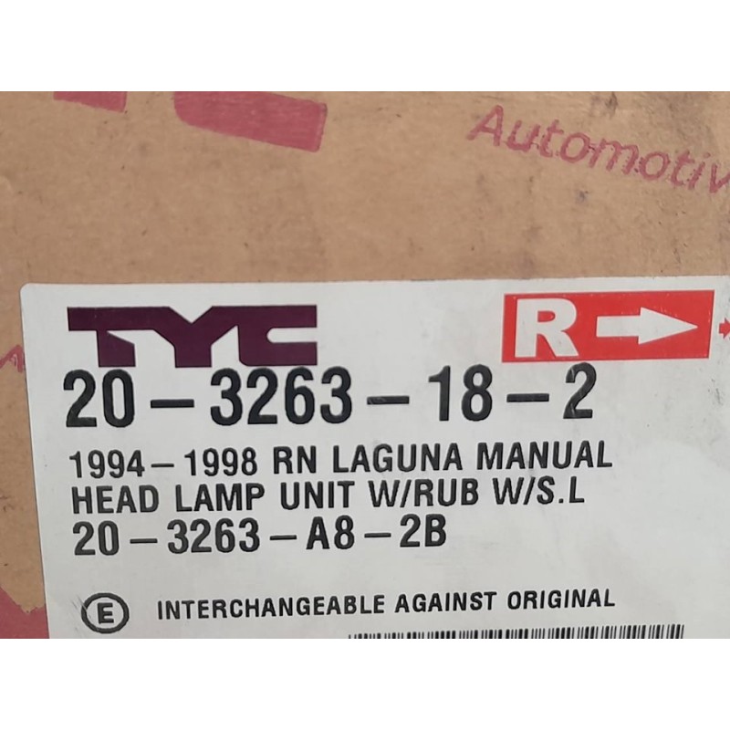 Recambio de faro derecho para renault laguna (b56) referencia OEM IAM 203263182 17992 2